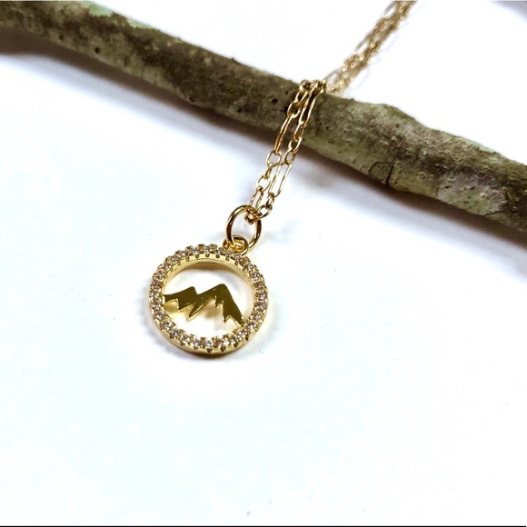 Mountain Necklace, Wanderlust ,Nature, Minimalist - Picture 4 of 10